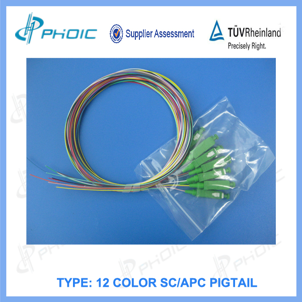 12 Color SC APC SM Pigtail
